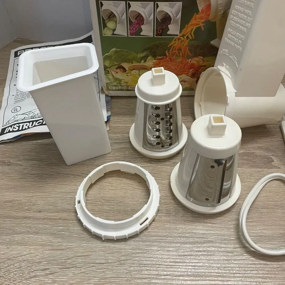 Vintage Presto Salad Shooter Electric Slicer Shredder 02910 Original Box Tested